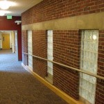 Corridor Where Exterior Wall Meets Interior